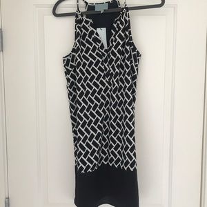 Blue white dress